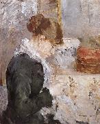 Berthe Morisot Sewing girl painting